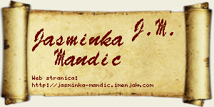 Jasminka Mandić vizit kartica